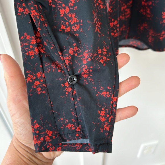 NWT Thakoon Collective Floral Puff Sleeve Top Size M - Picture 8 of 12